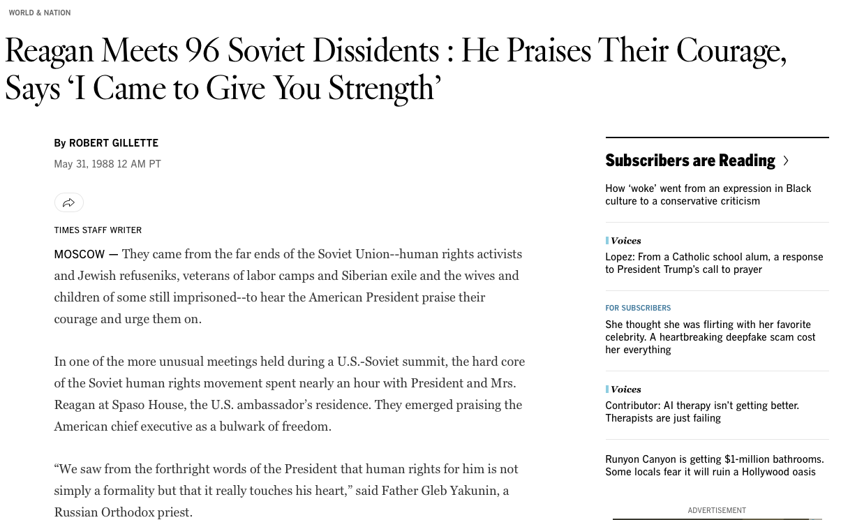 1988 LA Times Article screenshot